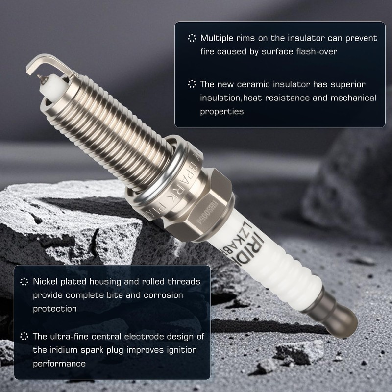 Ignition Coil Pack and Iridium Spark Plug Compatible with Nissan