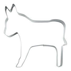 BekkiB 880703 Donkey Cookie Cutter Approx. 8 cm x 7.8 cm Stainless Steel Dishwasher Safe