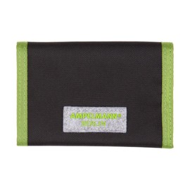 AMPELMANN Goldesel Neck Pouch Black/Green 25 x 12 x 10 cm 100% Polyester in Canvas Style with PU Leather and Walking, Black & Green, Neck pouch