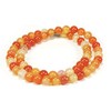 Genuine Carnelian Necklace for Women Carnelian jewelry for Men Orange