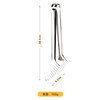 1 Piece Toothed Stainless Steel Spaghetti Tongs with Vacuum Handle,