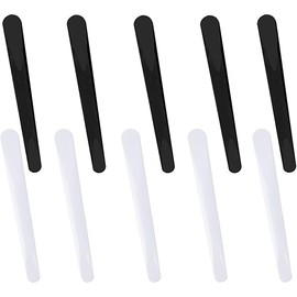 10PCS Makeup Spatula, Plastic Cosmetic Spatula Reusable Mask Applicator Tool Face Spatula for Facial Skin Care DIY Mask Mixing and Sampling (Black and White)