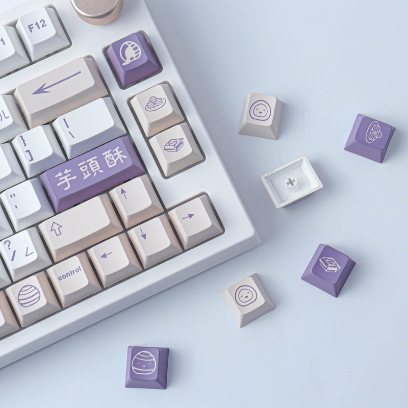 Tsungup PBT Keycaps, 142 Keys Cherry Profile Keycap Dye Sublimation