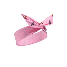 Hair Band Wide Headband Fine Patterned Flexible Women's Headpiece Accessory (Pink, Black)