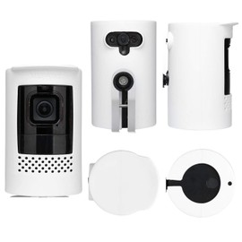 Silicone Skin Case Cover Sun Glare, UV & Weather Protection Skins Compatible for Ring Stick Up Camera Battery (2nd Generation) - White (2 Pack)