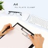 Black Leather Clipboard Folder, PU Board Clip, A4 Folder Suitable