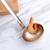 Soup Ladle Stainless Steel Professional Serving Ladle Bottom Ladle with