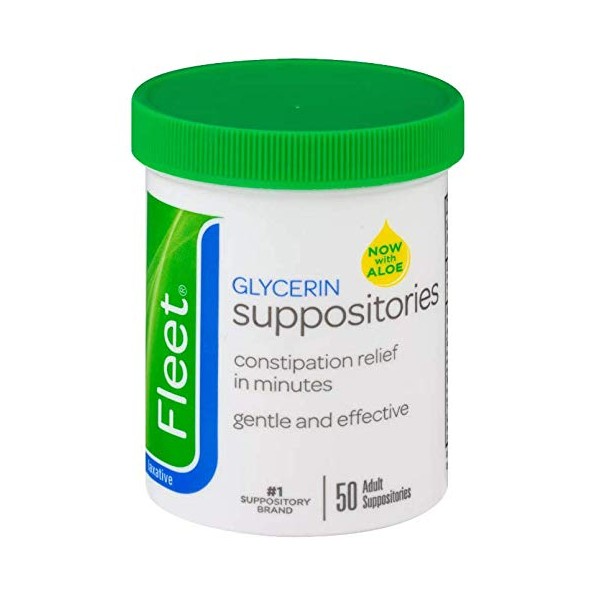 Fleet Adult Glycerin Suppositories-50ct (Quantity of 5)
