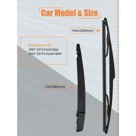 Repuesto para Ford Edge 2007-2013, 2007-2014 Lincoln MKX limpiaparabrisas trasero – MIKKUPPA repuesto para limpiaparabrisas trasero OE 9T4Z-17526F