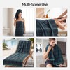 REDKISS 100% Cotton Bath Towels Set, Checkered Towel for Bathroom,