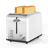 Simple Deluxe 2-Slice Toaster, 3 Function and 6 Browning Setting,