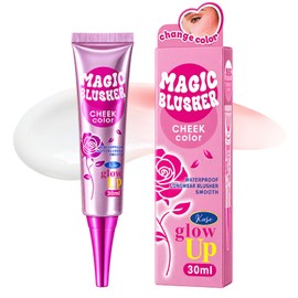 Liquid Blush Wand Temperature-Changing, Liquid Cream Blusher For Radiant, Flushed Cheeks, Cooling Nourishing Color-Adjusting Makeup, Large Capacity 30ml