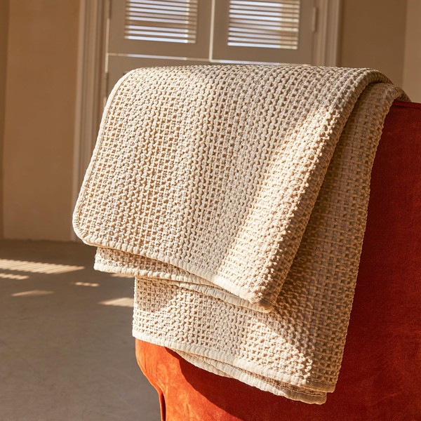 ZonLi Waffle Quilted Blanket, Soft Lightweight Cozy Warm Weave Blankets