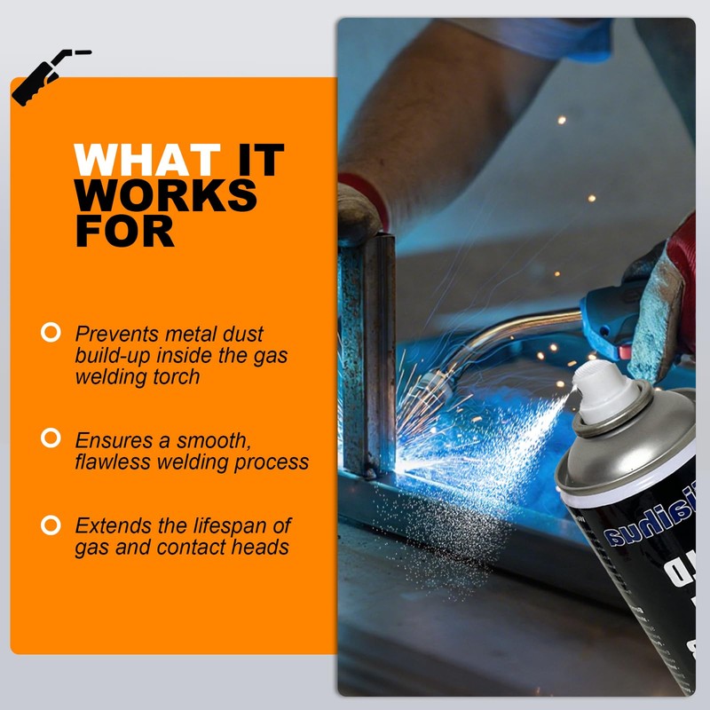 Weiiaihua Anti Spatter Welding Spray for TIG MIG Tip Welding,