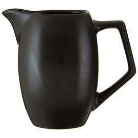 Premier Housewares 0721684 Black Ceramic Text Jug, Black