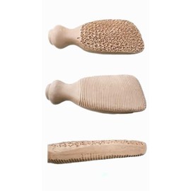 Backcare ® Pumice Stone for Feet, (2-Sided) Pure Terra-Cotta Pumice Stone Natural Exfoliation Artisan-Crafted for Smooth, Feet Sculpt Scrubber