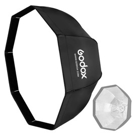 Godox SB-UE 37"/95cm Octagon Softbox Kit, Octa Foldable Umbrella Softbox, Portable Octabox with Bowens Mount Speedring and Carrying Bag for Studio Flash Monolight, Portrait and Product Photography