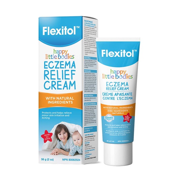 Flexitol Happy Little Bodies Eczema Relief Cream | Natural Ingredients | Colloidal Oatmeal - Calms & Soothes Eczema Prone Skin | 56g