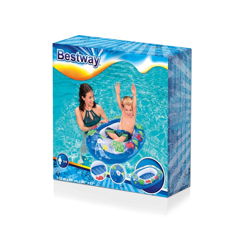 Bestway Kiddie Raft Children's Inflatable Boat 102 x 69 cm