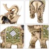 Elephant statue colourful polyresin elephant figures statue sculpture decoration for