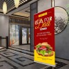 AD. Printing Materials Store Premium Retractable Banner Stand with Wide