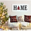 Artmag 20x20 Christmas Pillow Covers, Decorative Farmhouse Christmas Vibes Believe