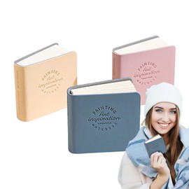 Mini Sketchbook,Portable Watercolor Book | 300gsm 2 X 2 Inch Double-Sided Sketchbook for Travel Business School Classroom Students