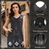 PLULON 1920s Flapper Dress with Sequins, Beads, Fringe and 20s