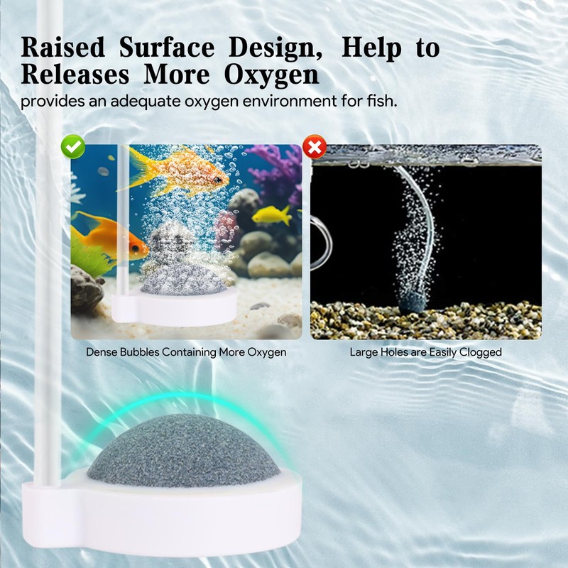 Kitnelw Aquarium Air Stone 50 mm Bubble Stone for Aquarium