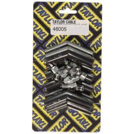 Taylor Cable Boot/Terminal Kit, Spark Plug, 8-10.4 mm, Black, 135 Degree, Set of 8