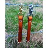 Leather Glove Holder Strap with Clip by AP Saddlery (Solid