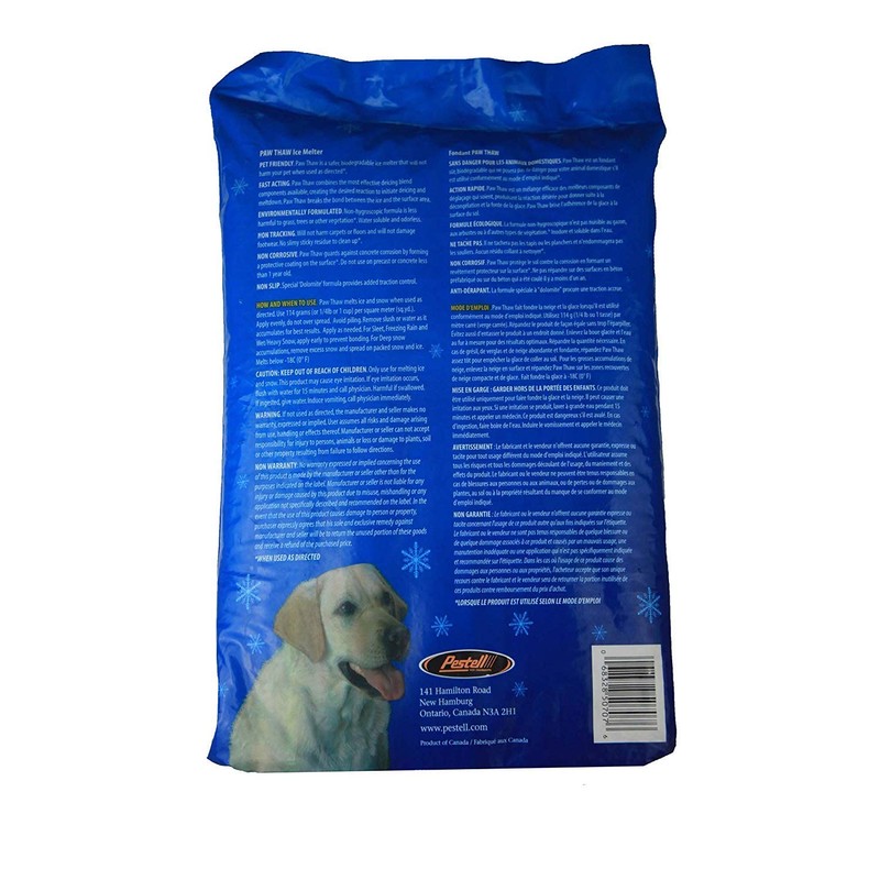 PESTELL 683051 Paw Thaw Ice Melt for Pets, 25-Pound Bag