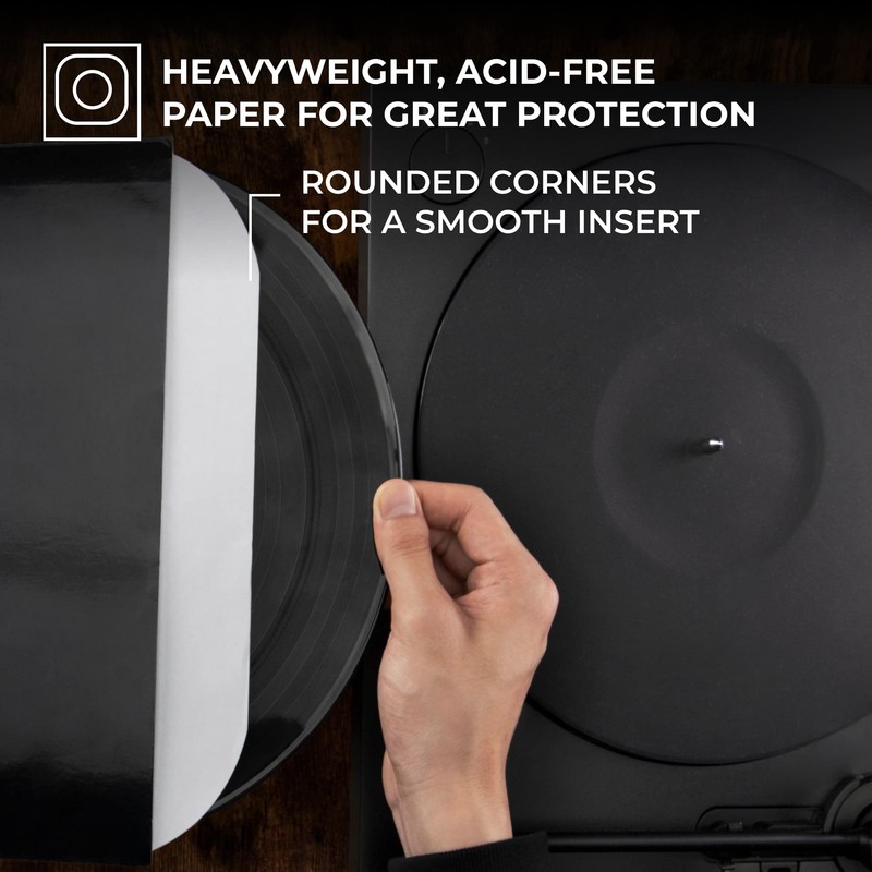 Big Fudge 25x Vinyl Record Inner Sleeves - Round Corners