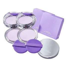 Pack de 2 Polvos Mate Morados Lavender – Polvo Fijador Facial, Control de Grasa, Acabado Mate, Maquillaje de Larga Duración, Difumina Poros, Suaviza I