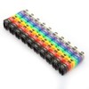 0-9 Coded Clip-On Wire Markers, 6Mm2 Number Tube Wire Number