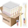 Disposable Toothbrush with Toothpaste Set, Individually Wrapped Soft Bristles Travel