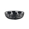 Advent Wreath Metal Bowl Diameter 20.5 cm Black with 4