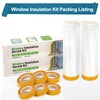 Augblinds 2 Pack Window Insulation Kit, Plastic Window Covering 62