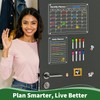 FINDMAG Acrylic Magnetic Dry Erase Board Calendar for Fridge, Magnet