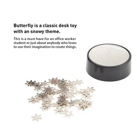 PowerTRC Toy Magnetic Desktop Sculpture (Snowflakes) | Mini Magnetic Art Decoration for Desktop | Fun Stress Relief Office Gift