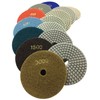 Konfor Diamond Polishing Pads 4" Wet Use for Sanding Marble