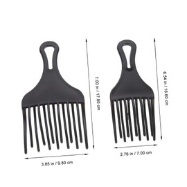 Healvian 2pcs Hair Combs Smooth Plastic Needle Comb for Men Women Hair Styling Pick for Easy Management