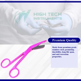 Bandage Scissors 3 Pcs 5.5" Long Surgical Instruments, Made of Premium Grade Stainless Steel Ideal for EMTs, Medical Students, Paramedics, Doctors, Veterinarians, Nurses, Comes with Colorful Patterns