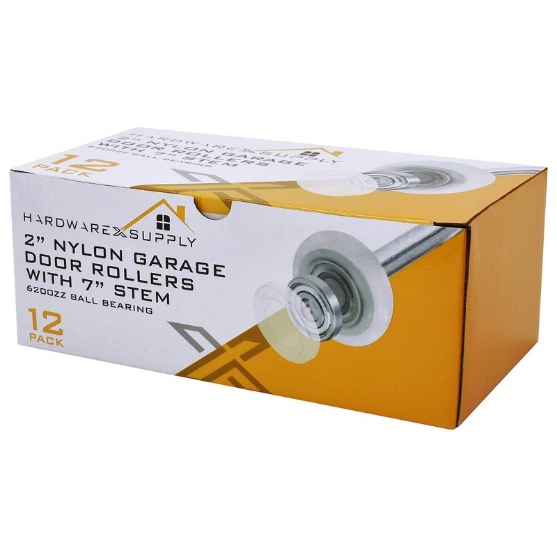 HardwareX supply 2" Nylon Sealed Garage Door Rollers, 6200ZZ High