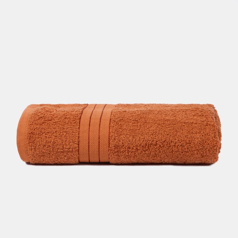 Brentfords Bath Towels Burnt Orange, Ultra Soft Feel 100% Cotton