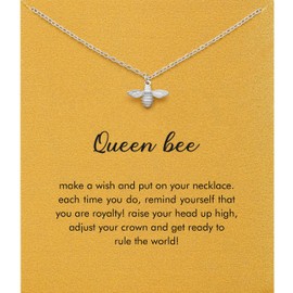 RZKING Silver Necklace for Women, Dainty Cat Candy Bow Moonstone Necklace, Gifts for Best Friend Sister Mom Daughter Teacher, Mothers Day Birthday Christmas Thank You Gifts, One Size, Stainless Steel,