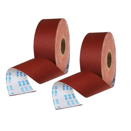 2 Rolls 80 Grits Sandpaper Roll Abrasive Sanding Roll Polishing Grinding Tools Used for Woodcarving, Root Carving and Core Carving 10m x 100mm