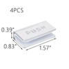 Crapyt 4 PCS Glass Door Magnetic Touch 1.57"×0.83"×0.39" Door Clamp