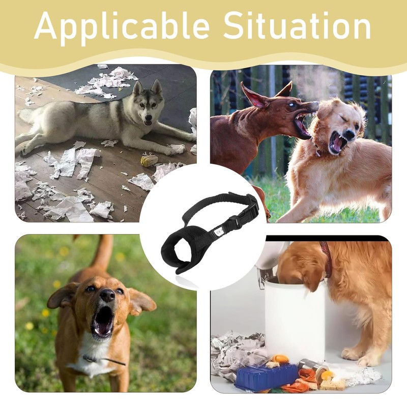 Dog Muzzle Prevents Biting and Eating, Barking and Chewing, 8-13