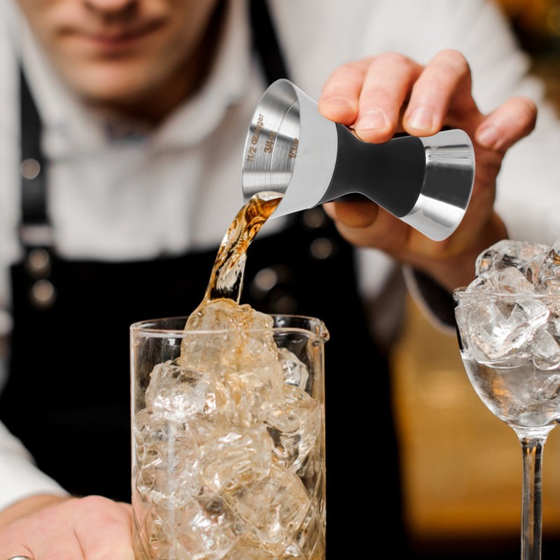 Cocktail Jigger Double Sided Stainless Steel Shot Measure Jigger with